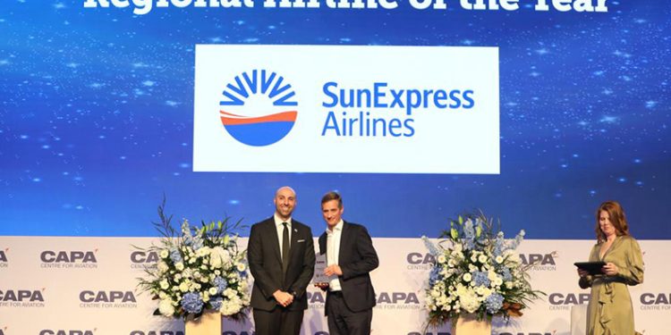 Sunexpress’e yılın bölgesel havayolu ödülü