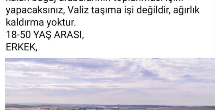 İstanbul Havalimanı’nda çalışacak adeta ‘Kaçak işçi’ arıyorlar