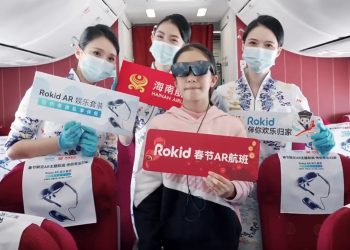 Uçakta 3 boyutlu film keyfi