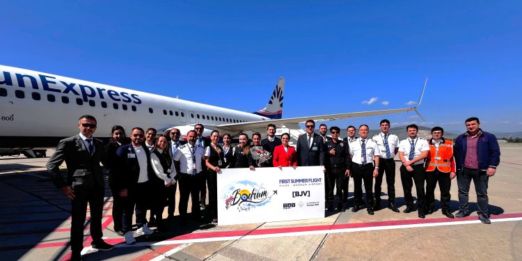 Bodrum’a ilk dış hat uçuşları Frankfurt ve Düsseldorf’tan