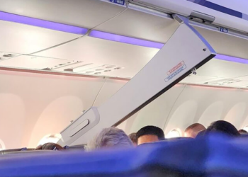 LATAM uçağında ilginç görüntü