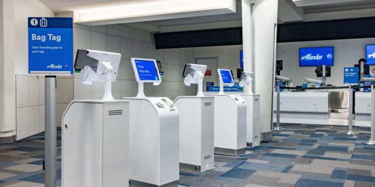 Alaska Havayolları havalimanlarında kioskları kaldırdı