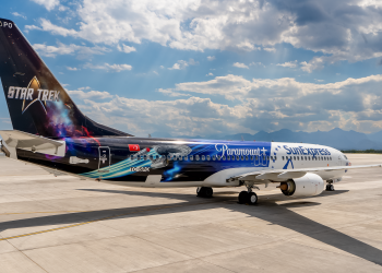 SunExpress uçağı ‘Star Trek’ oldu havalandı