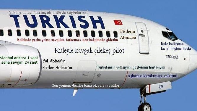 “Bir uçağınız olsa arkasına ne yazardınız?”