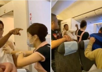 Boş koltuk için uçakta yumruklu kavga