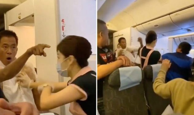 Boş koltuk için uçakta yumruklu kavga