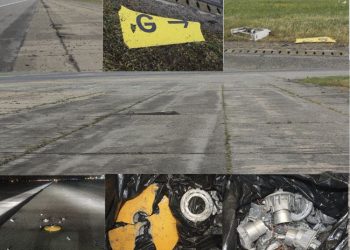 THY uçağı Bükreş’te pist ışıklarını parçalayarak havalandı!