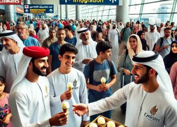 Dubai Airport’ta dondurmalar Emirates’ten…