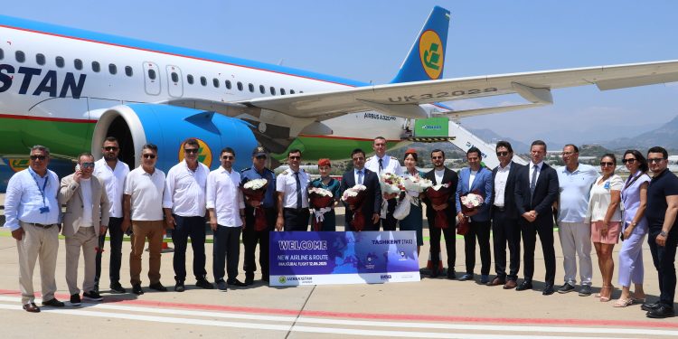 TAŞKENT’TEN GAZİPAŞA ALANYA’YA UÇAK SEFERİ BAŞLADI