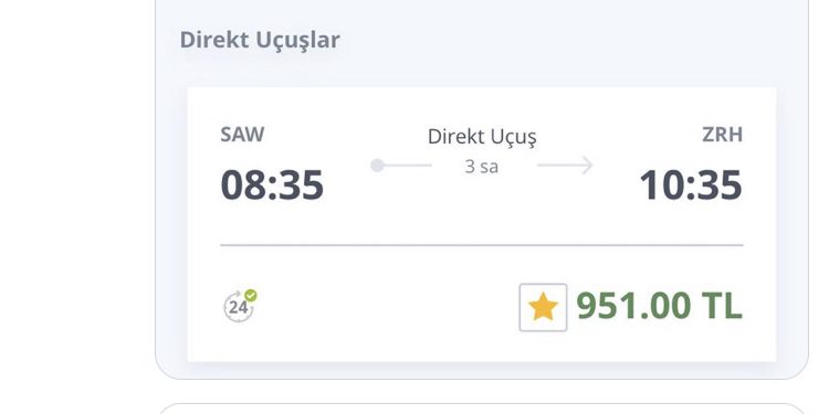 YURT DIŞI ÇIKIŞ HARCI İSTANBUL-ZÜRİH UÇAK BİLET FİYATINI GEÇTİ