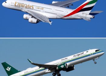 Emirates ve Saudia Uçakları Füzelerden Zarar Görmüş
